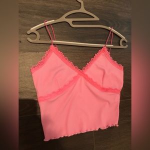 Pink crop top